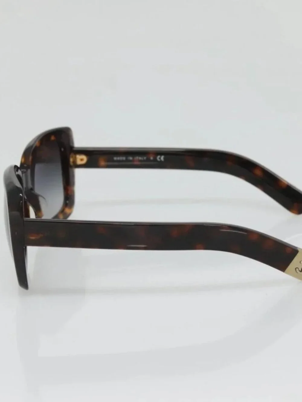 CHANEL Sunglasses Plastic Brown CC Auth sw1211